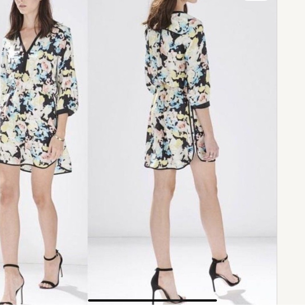 Parker 100% Silk Watercolor Floral Dress